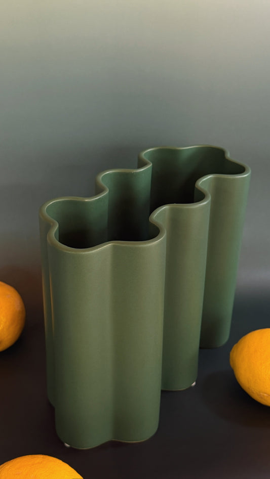 Ripple Ceramic Vase