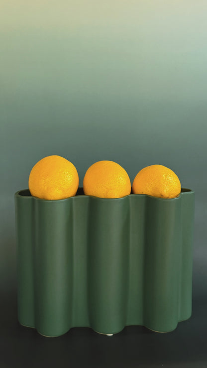 Ripple Ceramic Vase