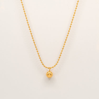 Gold Ball Necklace