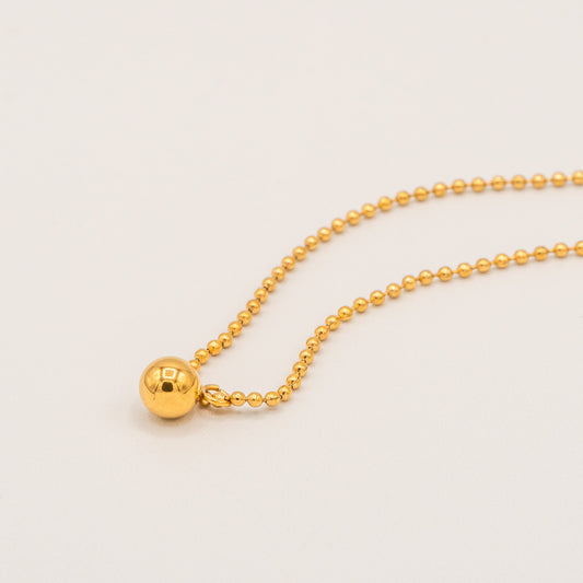 Gold Ball Necklace