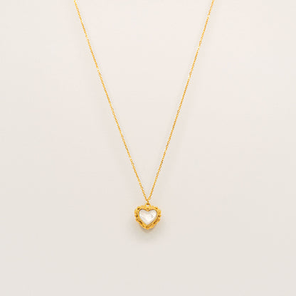 Mother of Pearl Heart Necklace