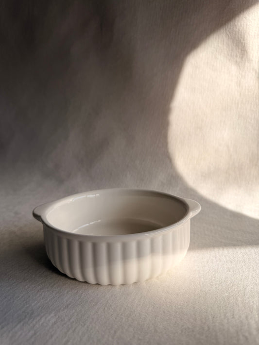 Mini Ribbed Baking Bowl, Set of 2