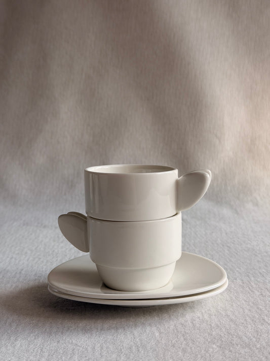 Busy Bee Espresso Cup & Saucer, Set of 2