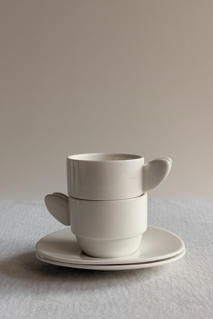 Busy Bee Espresso Cup & Saucer, Set of 2