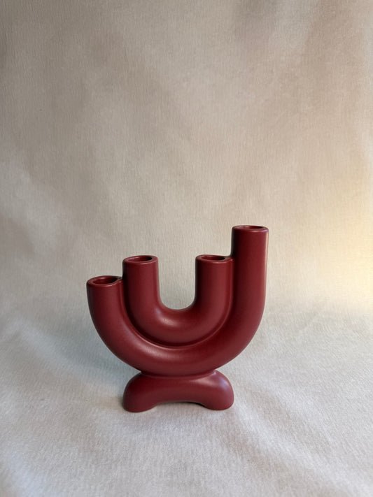 Ember Ceramic Candelabra