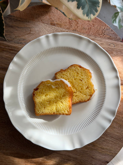 Provence Pleated Porcelain Dinnerware Set of 4