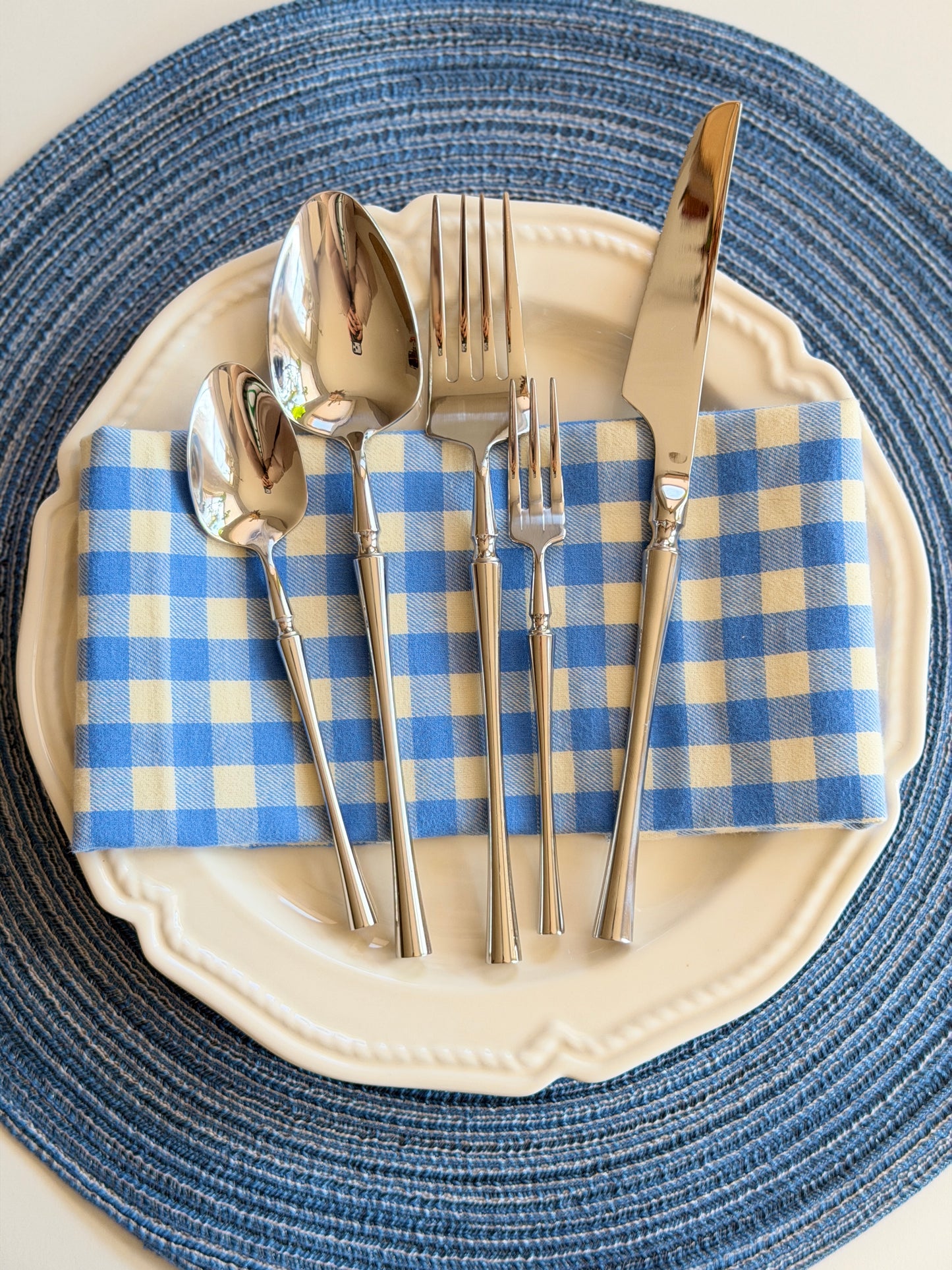 Polished Stainless Steel Silverware Set