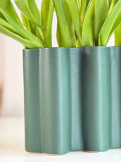 Ripple Ceramic Vase