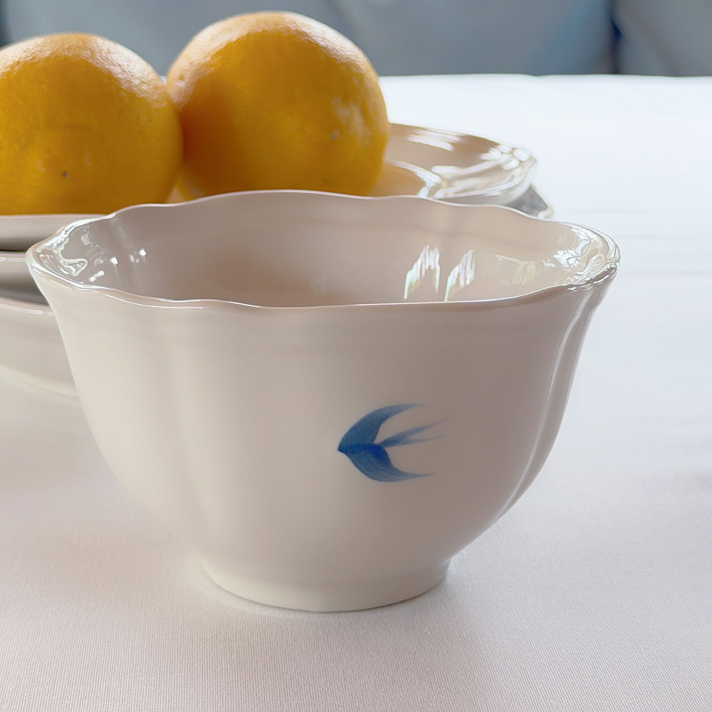 Bluebird Painted Petite Bowl, Set of 2