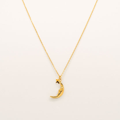 Moon Face Necklace