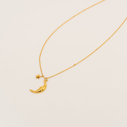 Moon Face Necklace