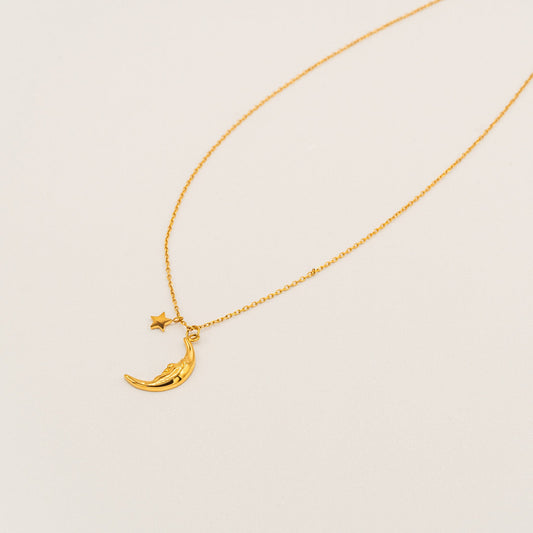 Moon Face Necklace