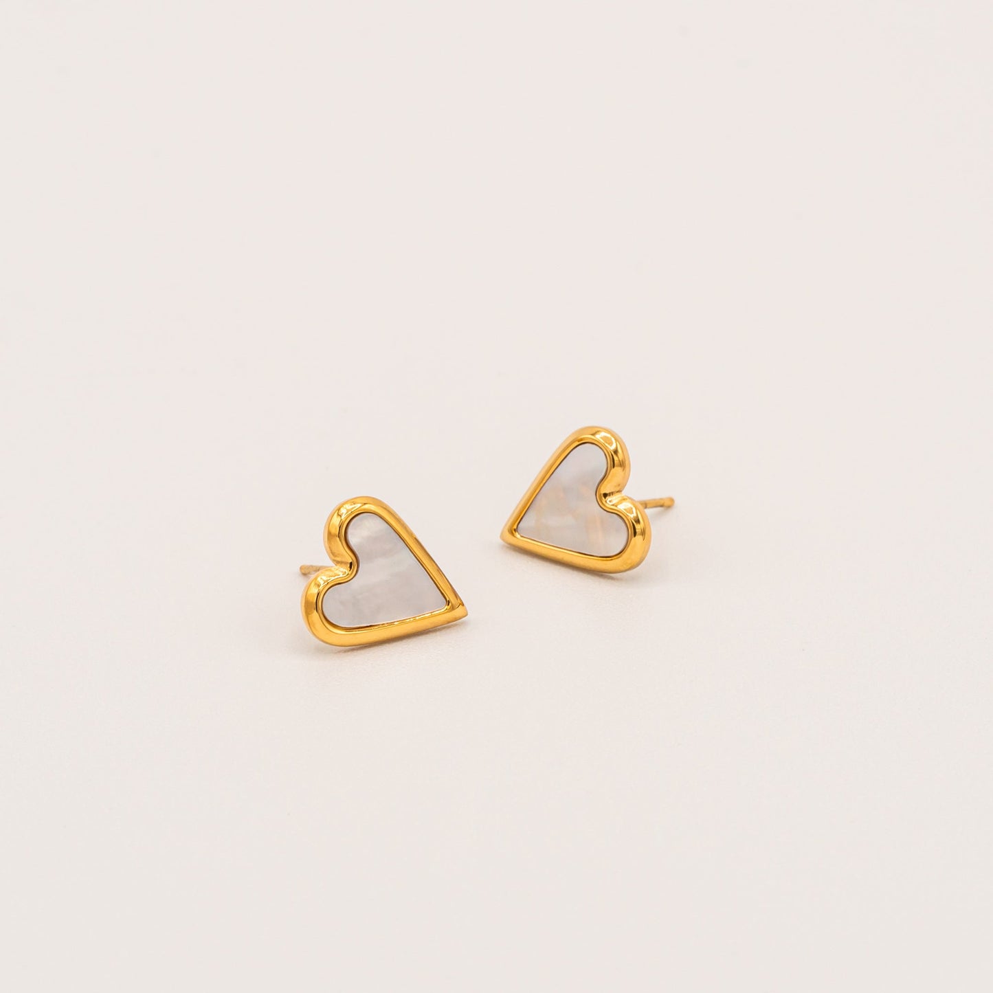 Pearl Heart Earrings