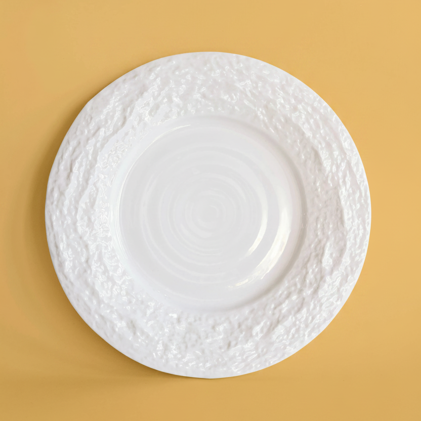 Alpine Snow Charger Plates, Set of 4