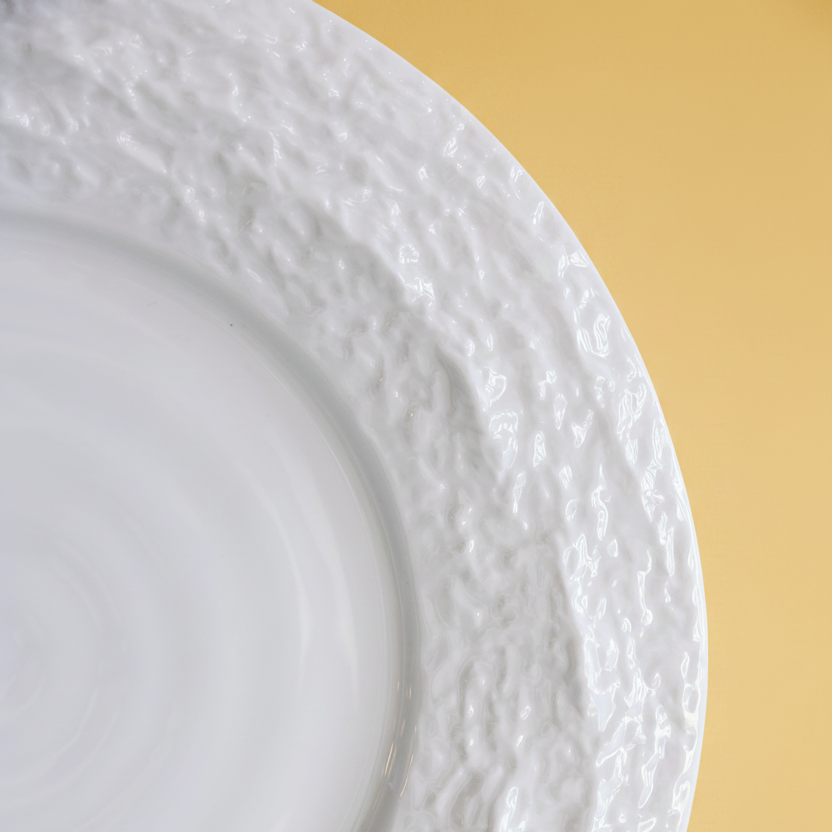 Alpine Snow Charger Plates, Set of 4