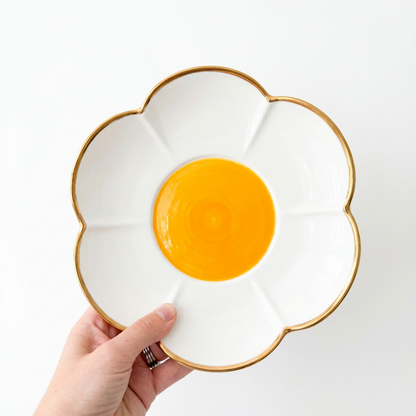 Daisy Bloom Floral Salad Plates, Set of 4