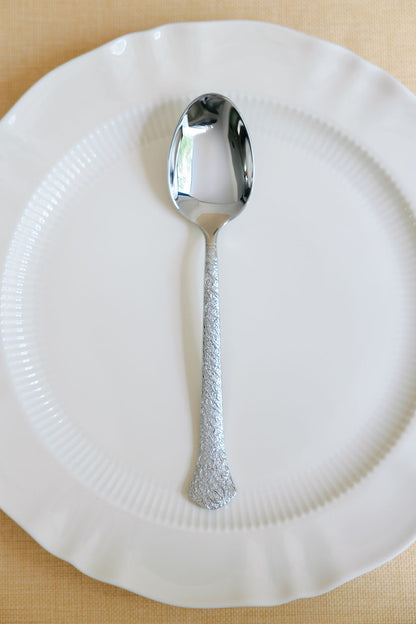 Hammered Stainless Steel Silverware 12 Piece Set