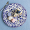 Indigo Wildflower Blue Floral Dessert Plates, Set of 4