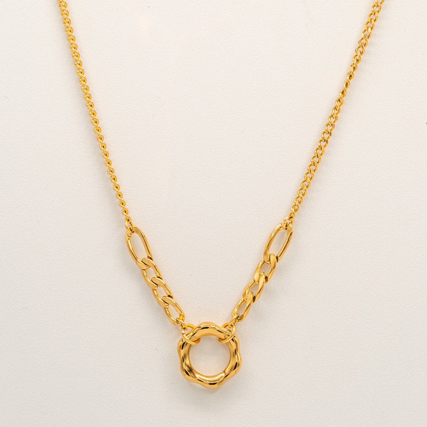 Gold Hexagon Necklace