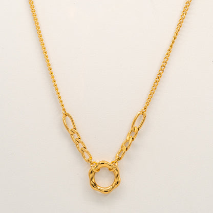 Gold Hexagon Necklace