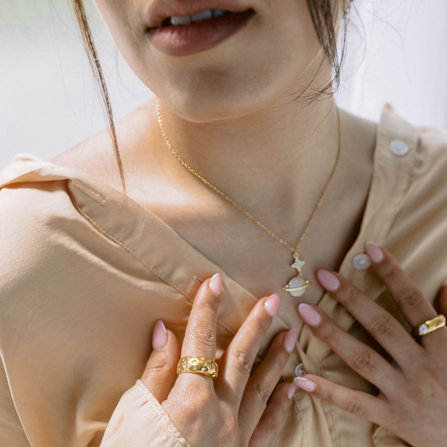 Star of Saturn Necklace