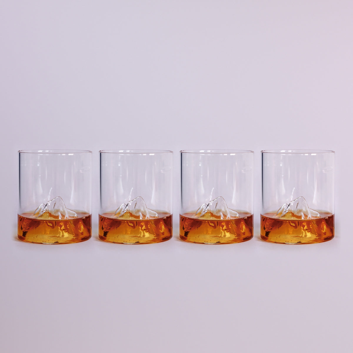 Glacier Mountain Glassware, Set of 4