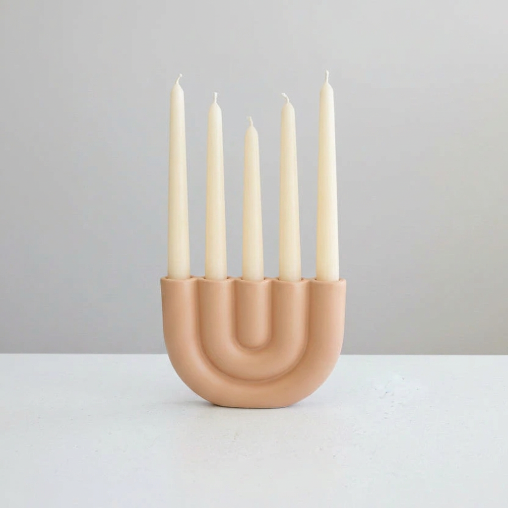 Quintet Ceramic Candelabra