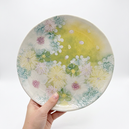 Watercolor Meadow Floral Dinner Plates, Set of 4